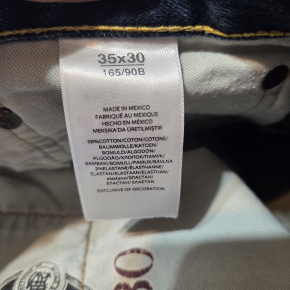 Polo Ralph Lauren Varick Slim Straight Mens Jeans Size 35/30 Medium Wash - Picture 12 of 12